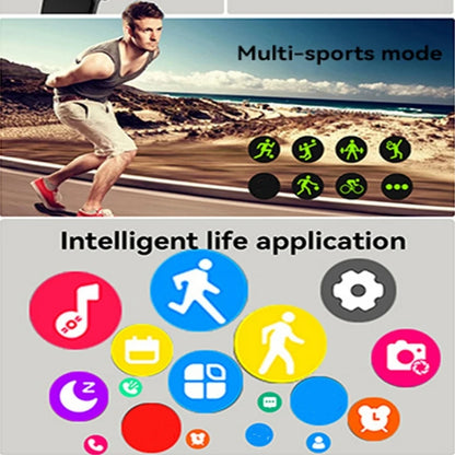 Montre connectée homme 2026, cadeau femme, écran tactile HD 2,01 pouces, montre de sport et de fitness, électronique, appel Bluetooth, smartwatch