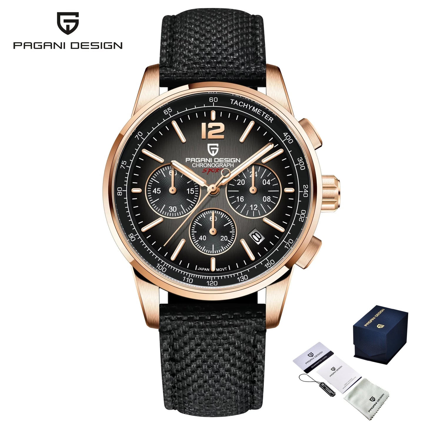 PAGANI DESIGN 2026 Nouvelles Montres Homme Luxe Mode Décontractée Quartz VK63 Étanche 100M Verre Saphir Acier Inoxydable