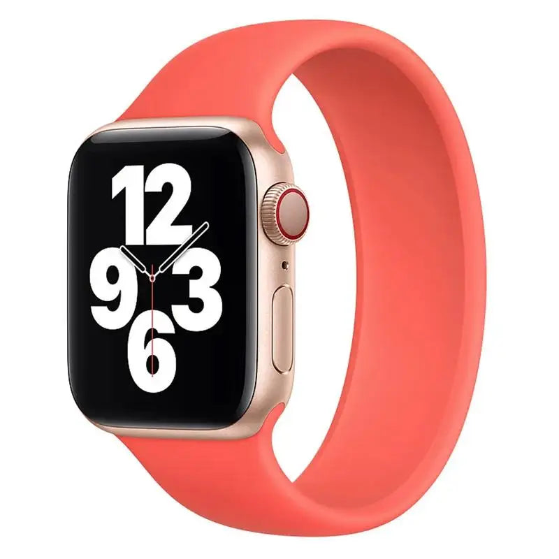 Solo Loop silicone for apple Watch Bands 40mm 44mm 45 41 49mm 42mm 46mm 38 bracelet iwatch series 11 10 9 8 7 6 se3 ultra2 strap