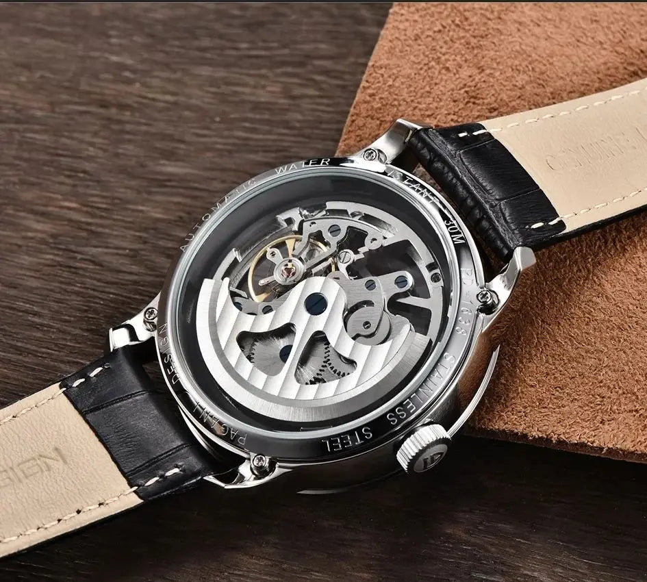 ChronoState Titan Hollow Skeleton Luxury Sports Watch for Men