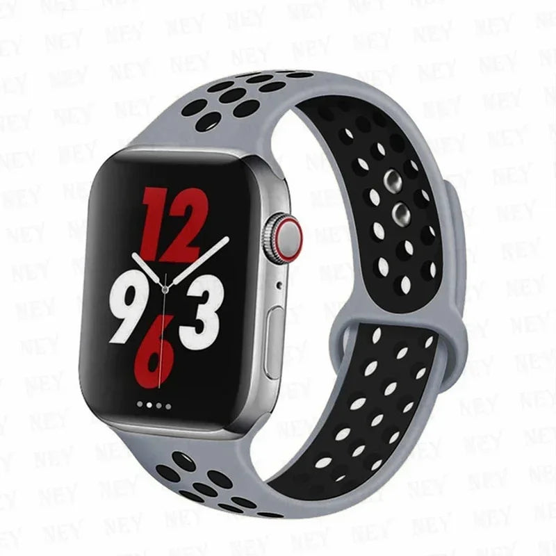 Sport Strap For Apple Watch Band Ultra 49mm 44mm 45mm 38/40mm/41mm Silicone Pride Bracelet correa iWatch Series 8 7 6 4 5 3 9 SE