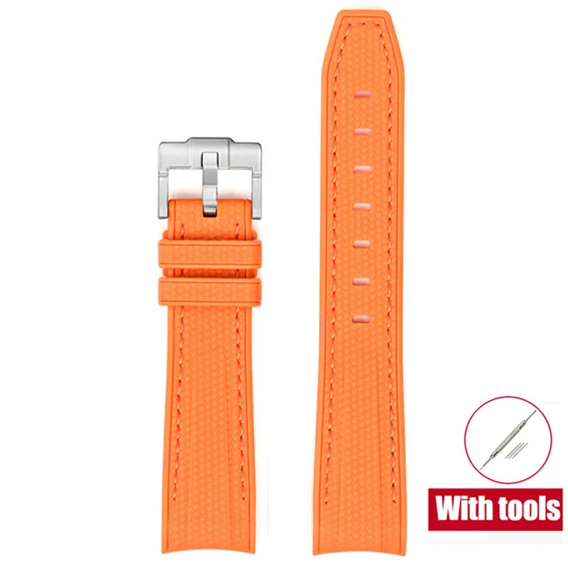 20mm Diving Strap for Omega X Swatch Joint MoonSwatch Men Women Arc Curved End TPU Rubber Bracelet for Rolex Watch Band Tools