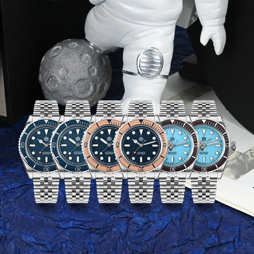 San Martin SN0133G Automatic Mechanical Sapphire Watch