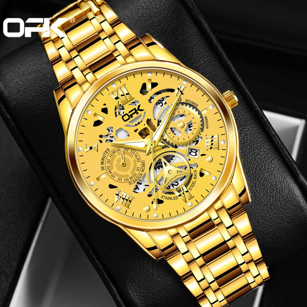 OPK8135 Steel Band Night Glow Watch