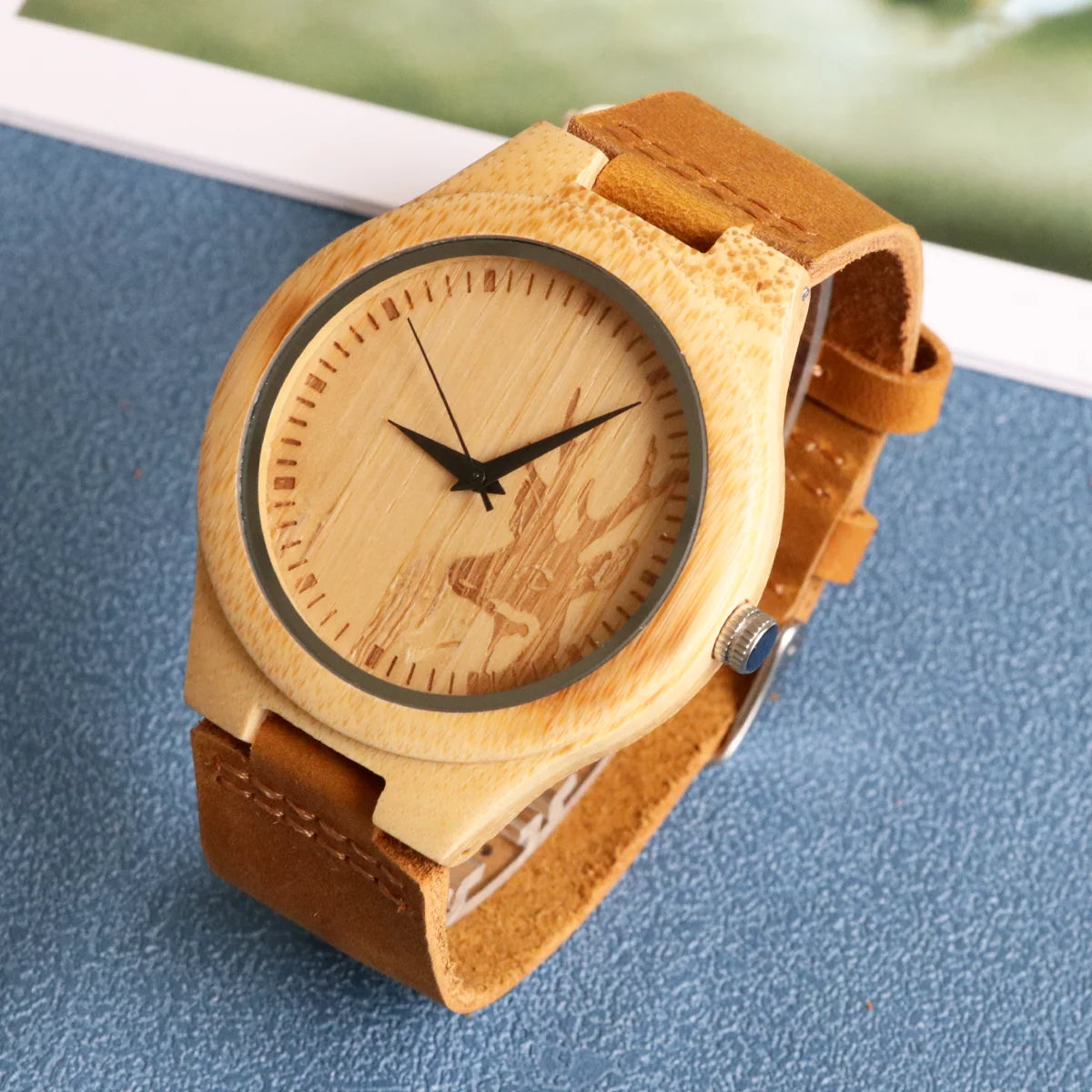 Bobo Bird Montre Classique Bracelets de Montre à Quartz Montres-bracelets en Bois