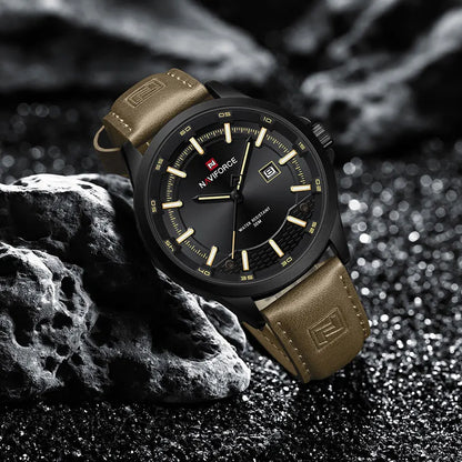 Montres Homme NAVIFORCE Montres-bracelets à Quartz Lumineuses Étanche Calendrier Business Horloges Cadeau Relogio Masculino 2025