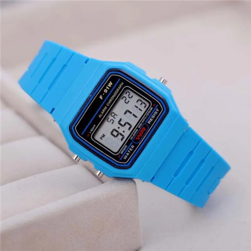 Fashion Mens Watch Digital Led Luxury Stainless Steel Square Wristwatch Electronic Watches for Men Female Clock Reloj Hombre