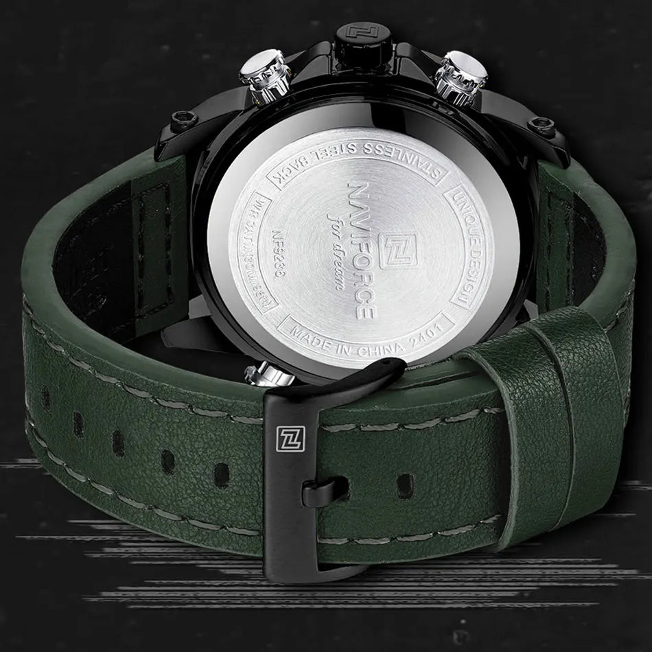 NAVIFORCE NF9236 Dual Display Military Chronograph Watch