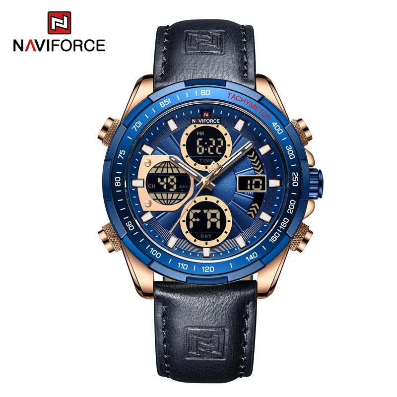NAVIFORCE NF9197 Analog Digital Chronograph Calendar Watch