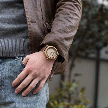 BOBO BIRD Montres en bois de bambou Homme Top Luxe Personnalité Montre-bracelet pour Lui Cadeaux Saint Valentin Horloge Simple Dropshipping OEM