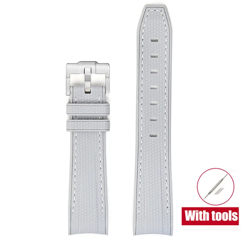 20mm Diving Strap for Omega X Swatch Joint MoonSwatch Men Women Arc Curved End TPU Rubber Bracelet for Rolex Watch Band Tools