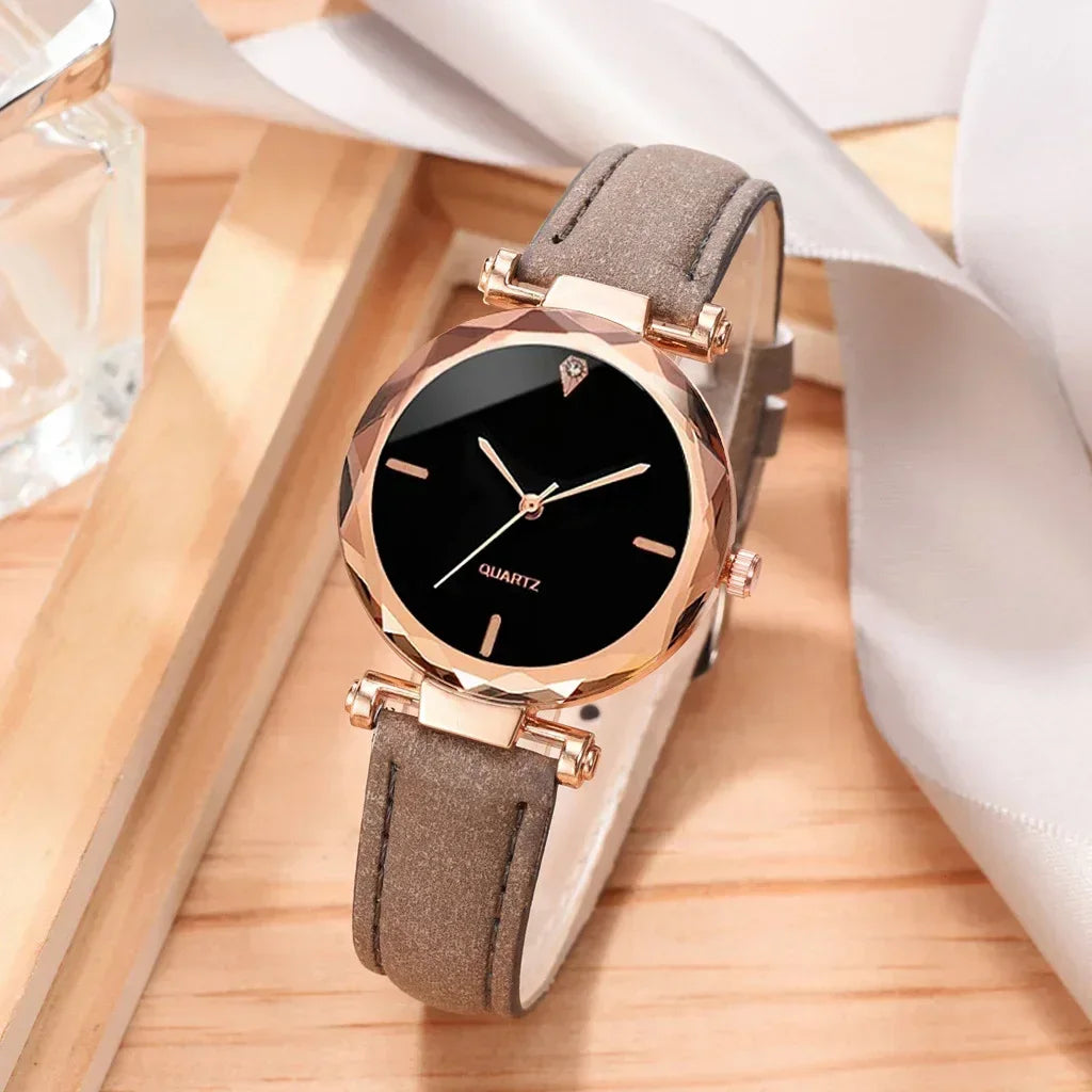 2PCS Set Luxury Watch Women Bracelet  Rhinestone Fashion Wristwatch Female Casual Ladies Watches Bracelet Set Clock