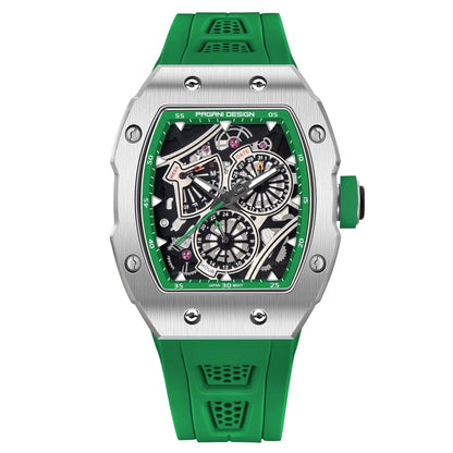ChronoState Matrix X Square Skeleton Quartz Watch for Men