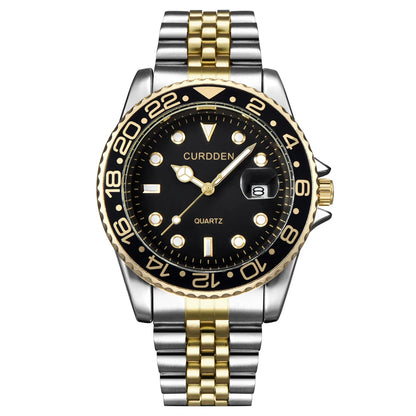 Montres Hommes Marque Célèbre Étudiants Garçons Mode Bracelet Acier Inoxydable Décontracté Calendrier Montre à Quartz Vert Relogios Masculinos 2024