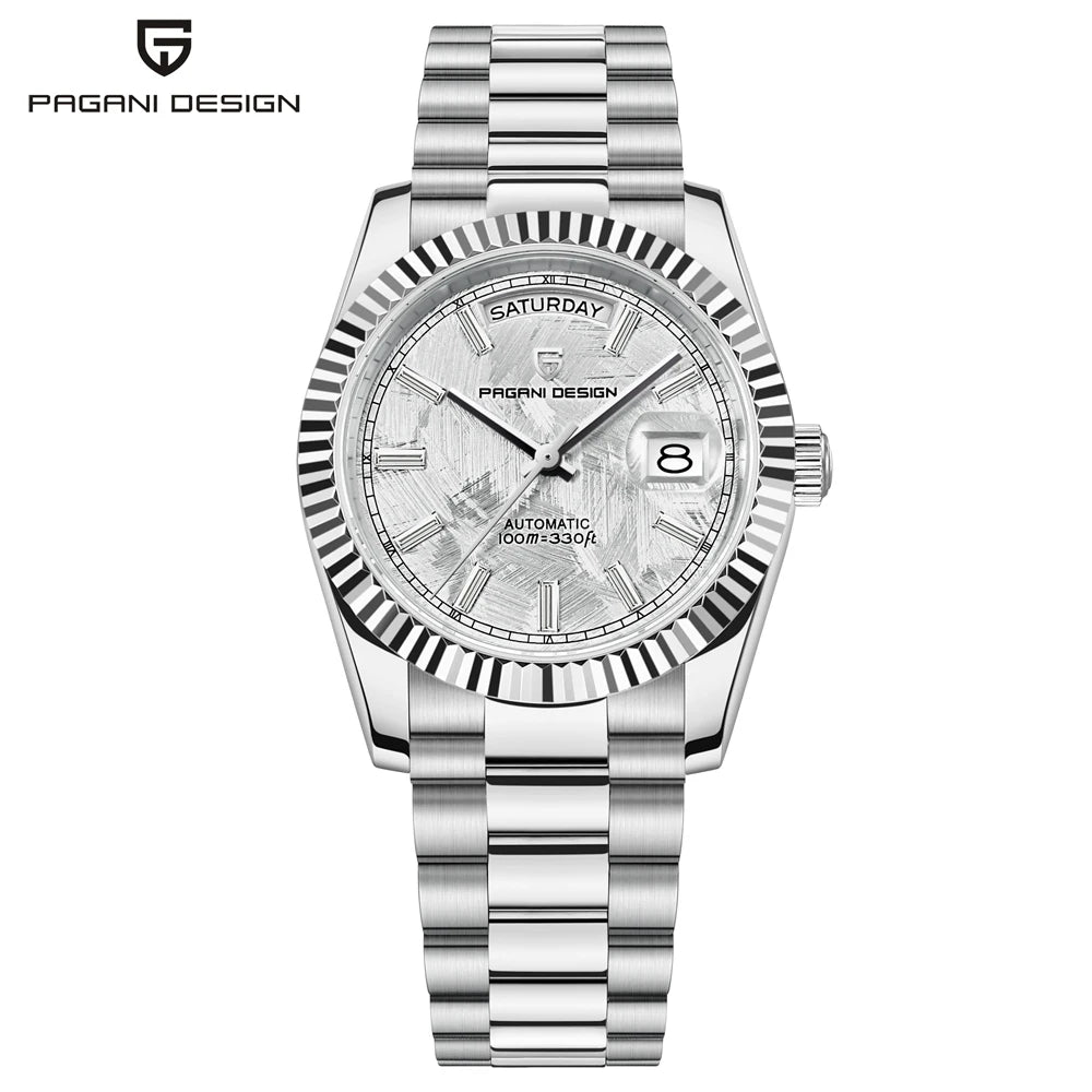 PAGANI DESIGN Nouvelle Montre Automatique DD36 de Luxe en Or Rose pour Homme Montre-Bracelet Mécanique Étanche 10 bars avec Verre Saphir AR