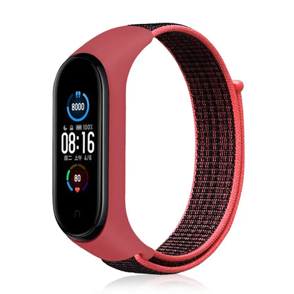 Nylon loop Mi band 4 5 6 Strap Replacement Soft Adjustable Wrist Watchband Pulsera correa For Xiaomi Mi band 3 4 5 6 7 Bracelet