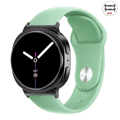 Sports Silicone Strap for Samsung Galaxy Watch 8 40mm 44mm Band No Gaps Correa Bracelet for Galaxy 8 Classic 46mm Accessories