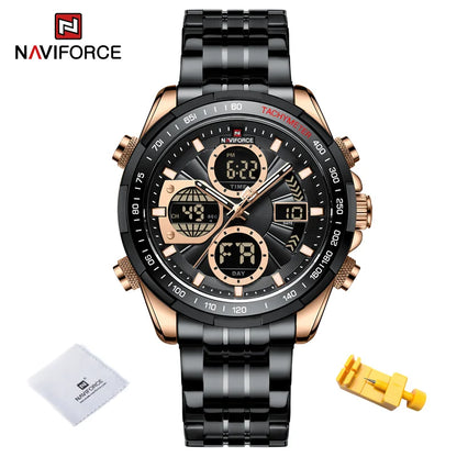 NAVIFORCE NF9197 Analog Digital Chronograph Calendar Watch