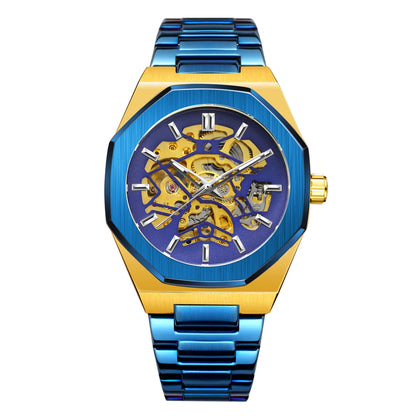 FORSINING Montres Homme Automatiques de Marque Supérieure Mécanique Transparente Étanche Militaire en Acier Inoxydable Montres-bracelets Sport