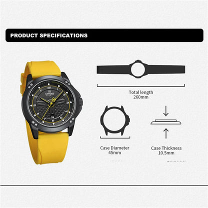 Montre NAVIFORCE pour Homme, Classique, Tendance, Date, Lumineuse, Étanche, Sport, Bracelet en Silicone, Montre-bracelet à Quartz Relogio Masculino 2025