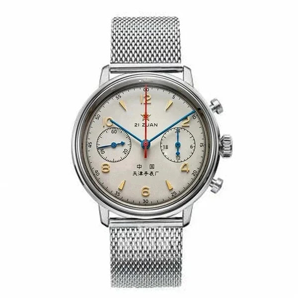 Montres homme 1963 montre automatique pilote 42mm étanche chronographe quartz rétro montre habillée vintage