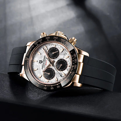 PAGANI DESIGN 2026 NOUVEAU 1664 Montre homme cadran météorite Montre de luxe en saphir à quartz pour hommes Chronographe sport pour hommes Reloj Hombre