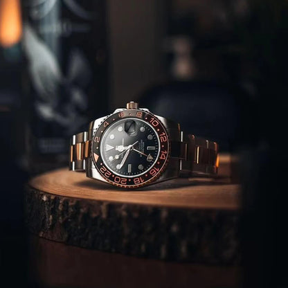Nouvelle montre PAGANI DESIGN GMT automatique 1662 pour hommes, 40 mm, bracelet de marque supérieure, étanche 100 m, montres-bracelets mécaniques pour hommes, horloge