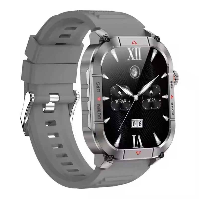 Nouvelle Montre Intelligente HK84 Homme AMOLED Extérieure GPS Positionnement Sportif Boussole Suivi de Forme Physique Appel BT Surveillance Santé Montre Connectée