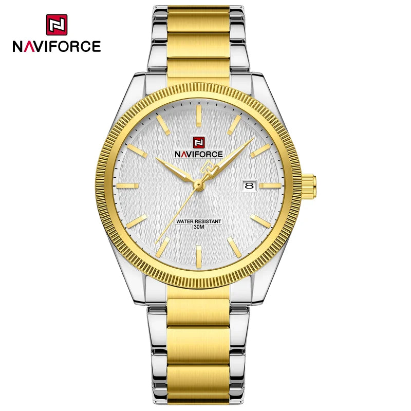 NAVIFORCE NF9276S Zinc Alloy Case Stainless Steel Band Watch