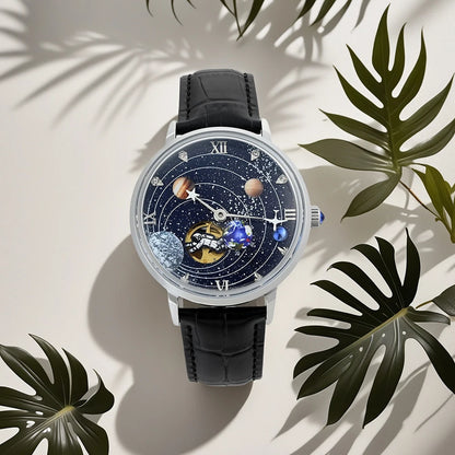 Space Explorer Galaxy Planet Automatic Mechanical Watch
