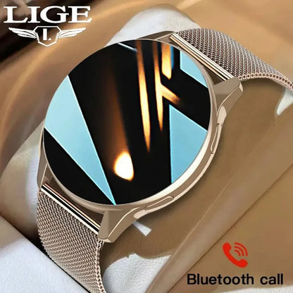 LIGE Nouvelle Montre Connectée 2025 Charge Sans Fil Smartwatch Appels Bluetooth Montres Hommes Femmes Bracelet Connecté Cadran Personnalisé +Boîte