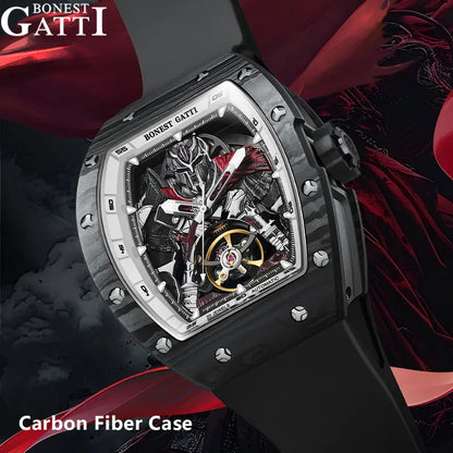 ChronoState BONEST GATTI BG9009 – Automatic Carbon Fiber Watch | Sapphire Mechanical Luxury Timepiece