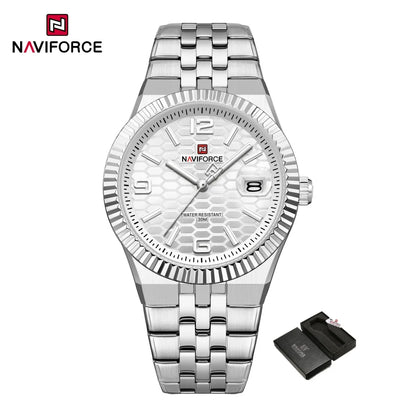 Montre à quartz NAVIFORCE NF9277 en acier inoxydable résistante à l'eau