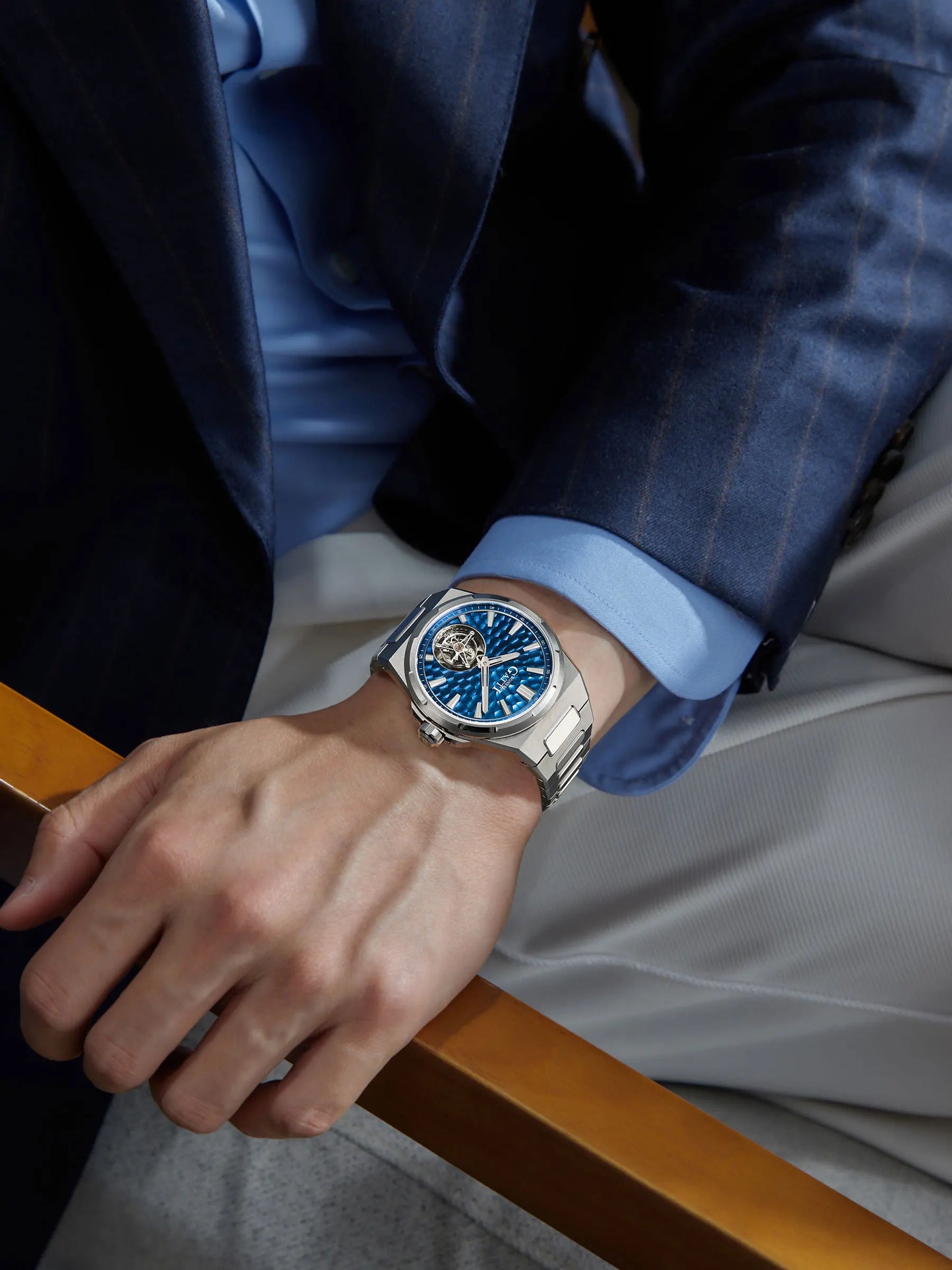 ChronoState BONEST GATTI BG7005 – Montre squelette Tourbillon 43MM | Garde-temps mécanique en verre saphir