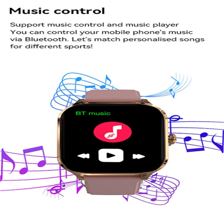 Montre connectée homme 2026, cadeau femme, écran tactile HD 2,01 pouces, montre de sport et de fitness, électronique, appel Bluetooth, smartwatch