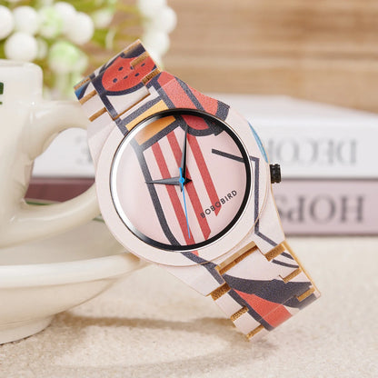 2025 New BOBOBIRD Men‘s Wood Artistic Watches High Quality Japanese Quartz Movement Wristwatch Clock for Men’s Gift Dropshipping