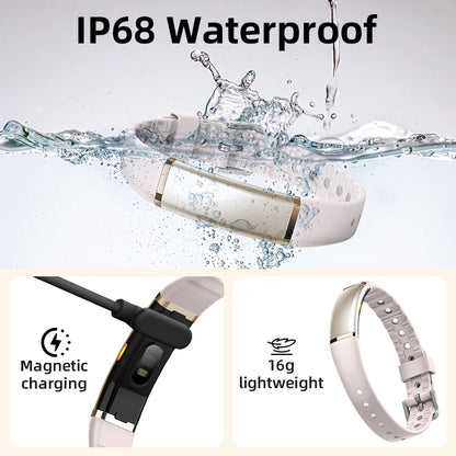 Nouveaux bracelets intelligents SANS écran pour hommes et femmes, bracelet de sport de fitness, fréquence cardiaque, étanche IP68, podomètre, SmartWatch pour Android iOS