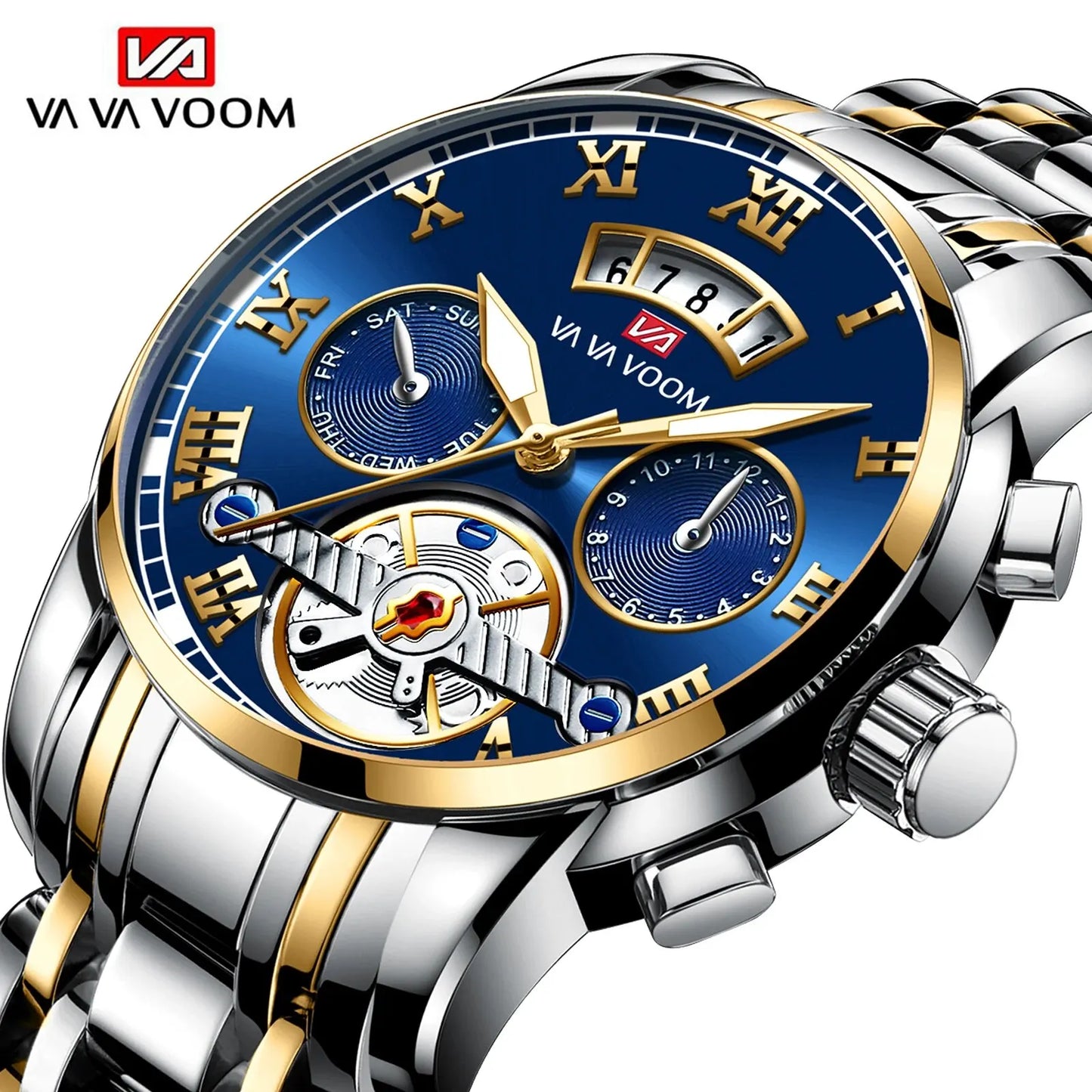 Relogio Masculino Top Brand Stainless Steel Luminescence 3Bar