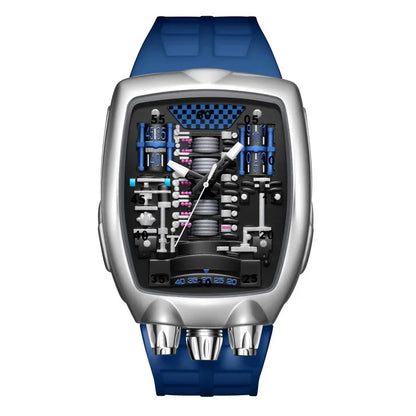 Alien Y2k Transparent hollow design Quartz Watch Mens Special Creative unique case Shape Design Fashion Men Watch AAA Clock