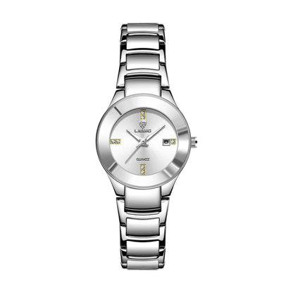 LIEBIG Fashion Golden Luminous Dispaly Quartz Watches Girl Luxury Full Steel Strap Waterproof Wristwatch Woman Clock Reloj Hombr