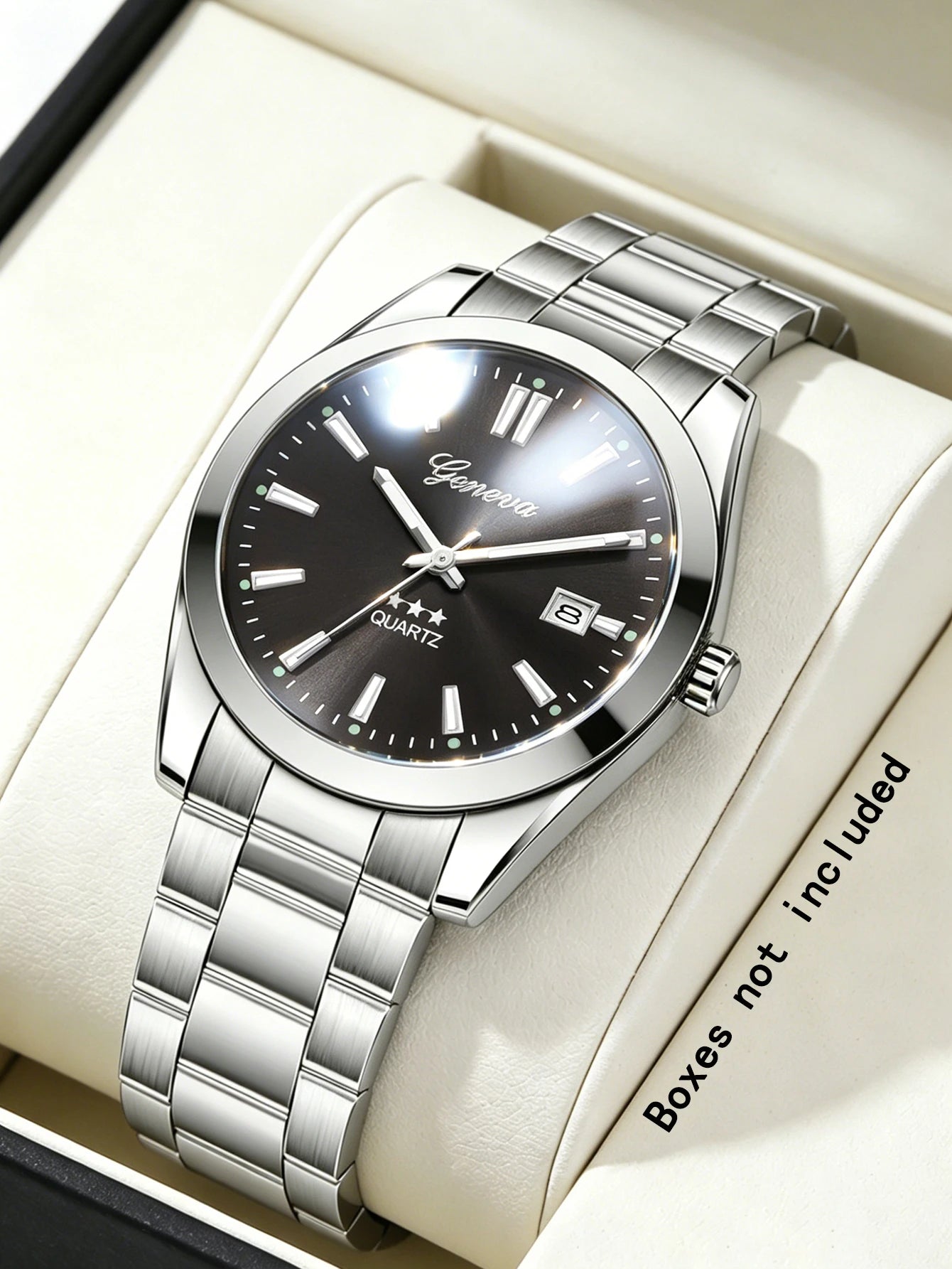 ChronoState Elegance Calendar – Women’s Quartz Steel Watch | Fashion Daily Wristwatch