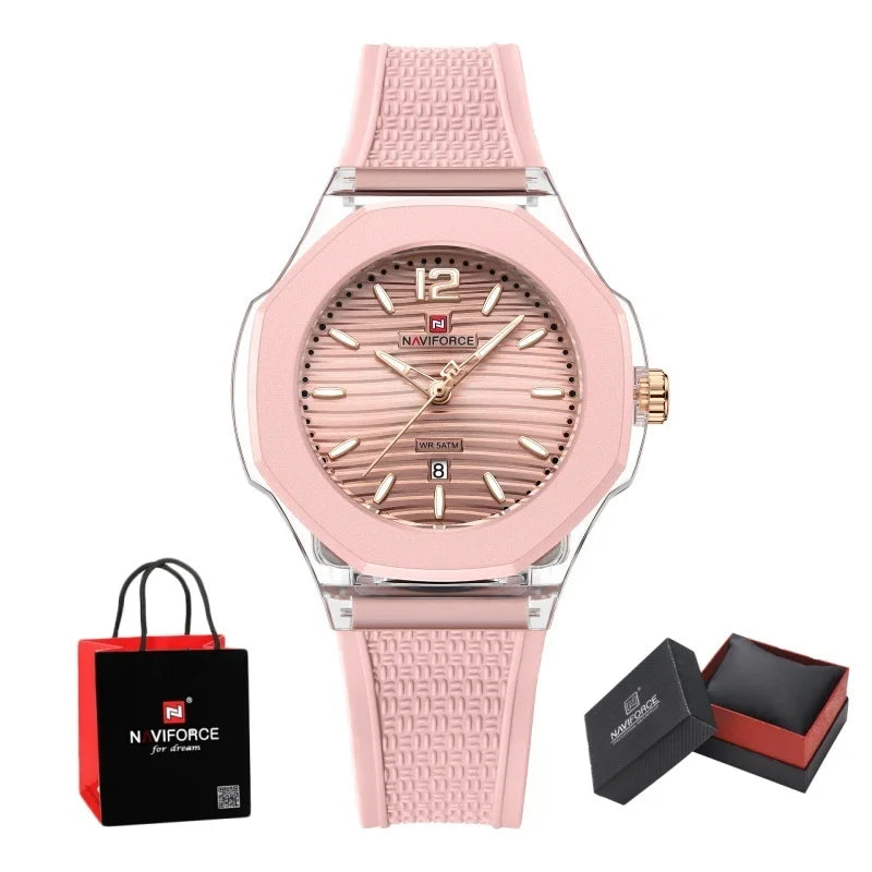 Montre NAVIFORCE NF6109 Quartz Étanche Silicone Luxe