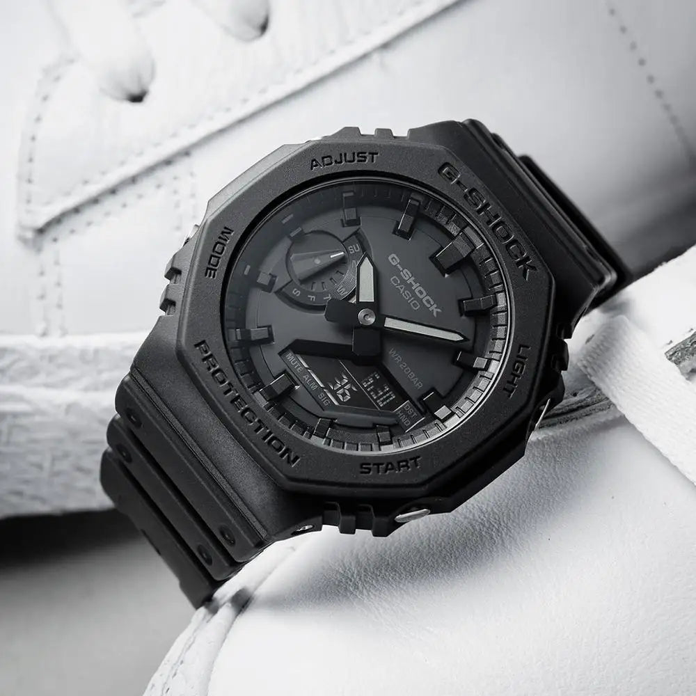 Montre Casio homme G-Shock ultra-fine, montre de sport étanche 200m, montres LED, horloge numérique série GA-2100