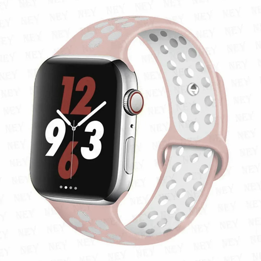 Sport Strap For Apple Watch Band Ultra 49mm 44mm 45mm 38/40mm/41mm Silicone Pride Bracelet correa iWatch Series 8 7 6 4 5 3 9 SE