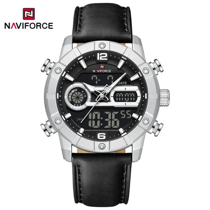 Montre Homme NAVIFORCE Tendance Sport Étanche Alarme Compte à Rebours Affichage Calendrier Automatique Marque de Luxe Montre Quartz Originale Homme