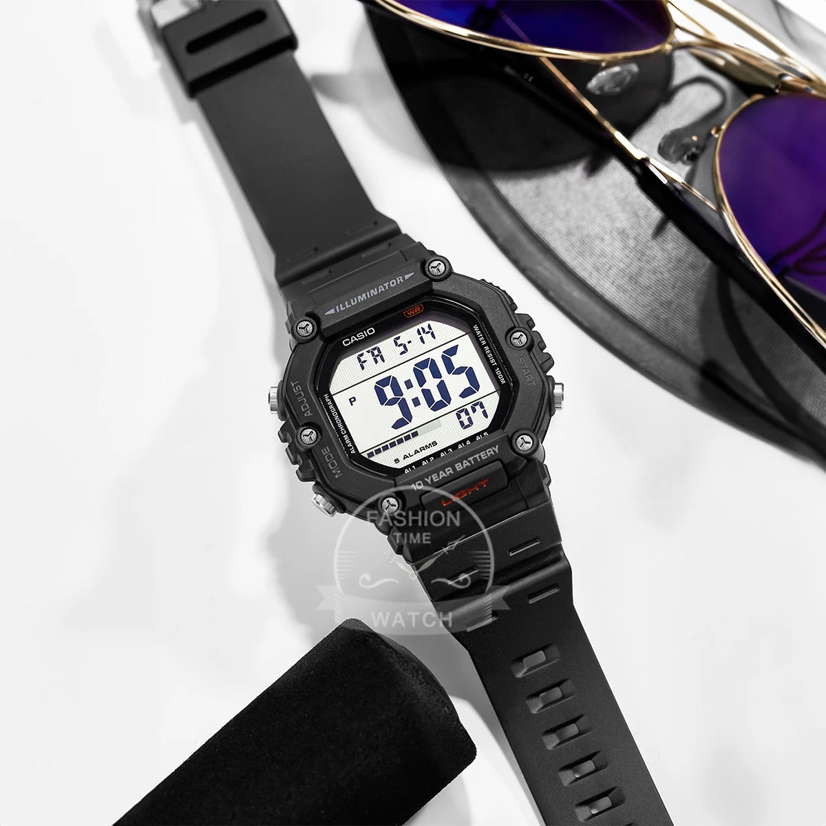 Casio Montre Sport Homme Polyvalente Affichage Numérique Étanche Bracelet Montre AE-1600H-