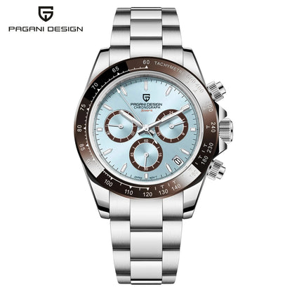 PAGANI DESIGN 2026 NOUVEAU 1664 Montre homme cadran météorite Montre de luxe en saphir à quartz pour hommes Chronographe sport pour hommes Reloj Hombre