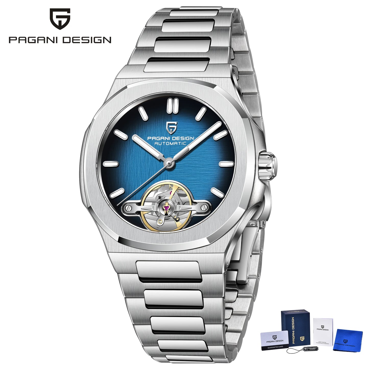 ChronoState Velocity Tourbillon Skeleton Automatic Luxury Watch for Men