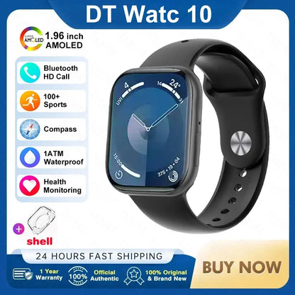 2025 Nouvelle montre connectée originale pour Apple DT Watch 10 Homme AMOLED 4 Go Mémoire Musique 3D Surround Appel BT Étanche Montre intelligente Femme