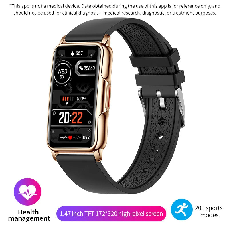 Montre intelligente LIGE pour hommes et femmes, bracelet intelligent de fitness, moniteur de fréquence cardiaque et de tension artérielle, étanche, appels Bluetooth